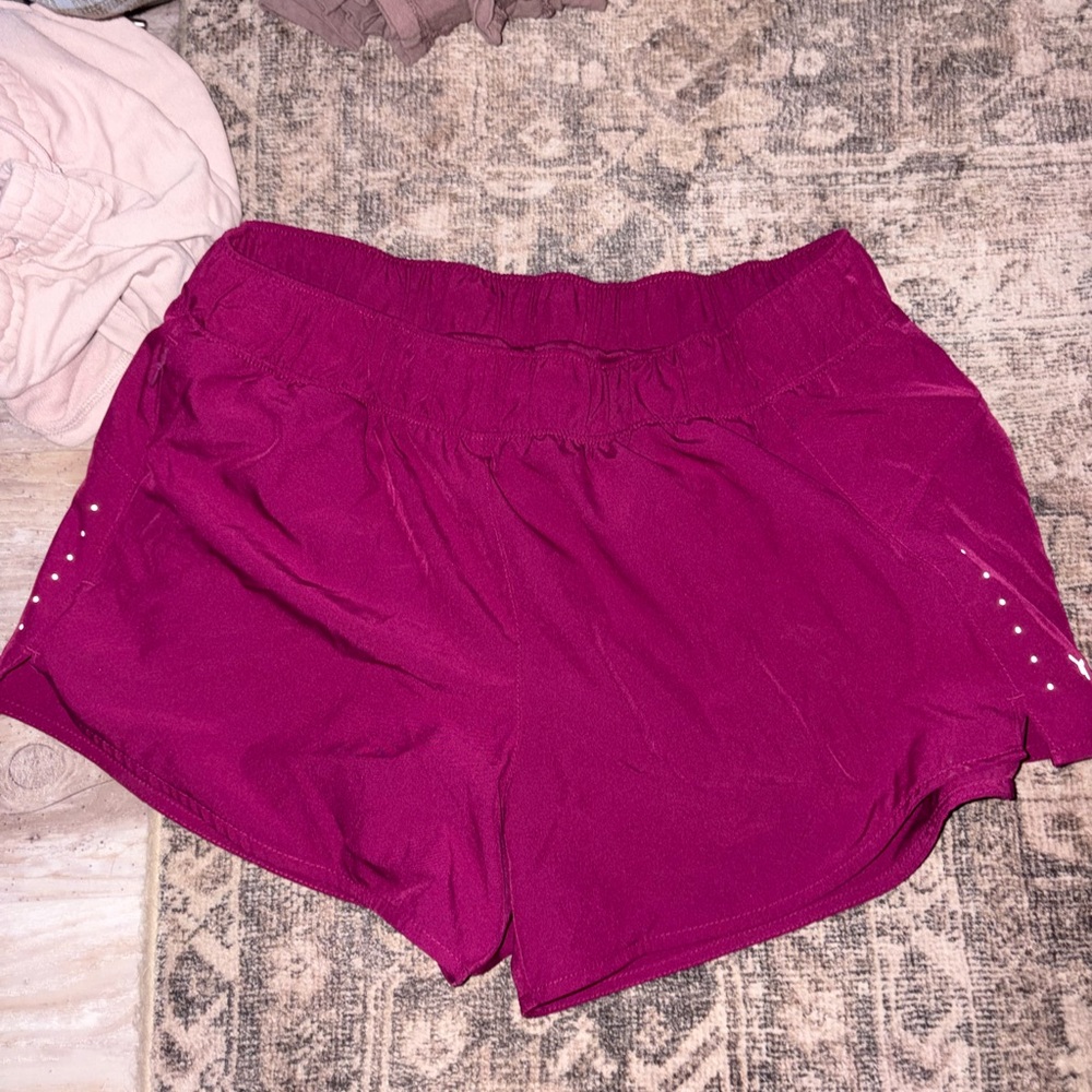 Magenta active shorts with liner - worn once